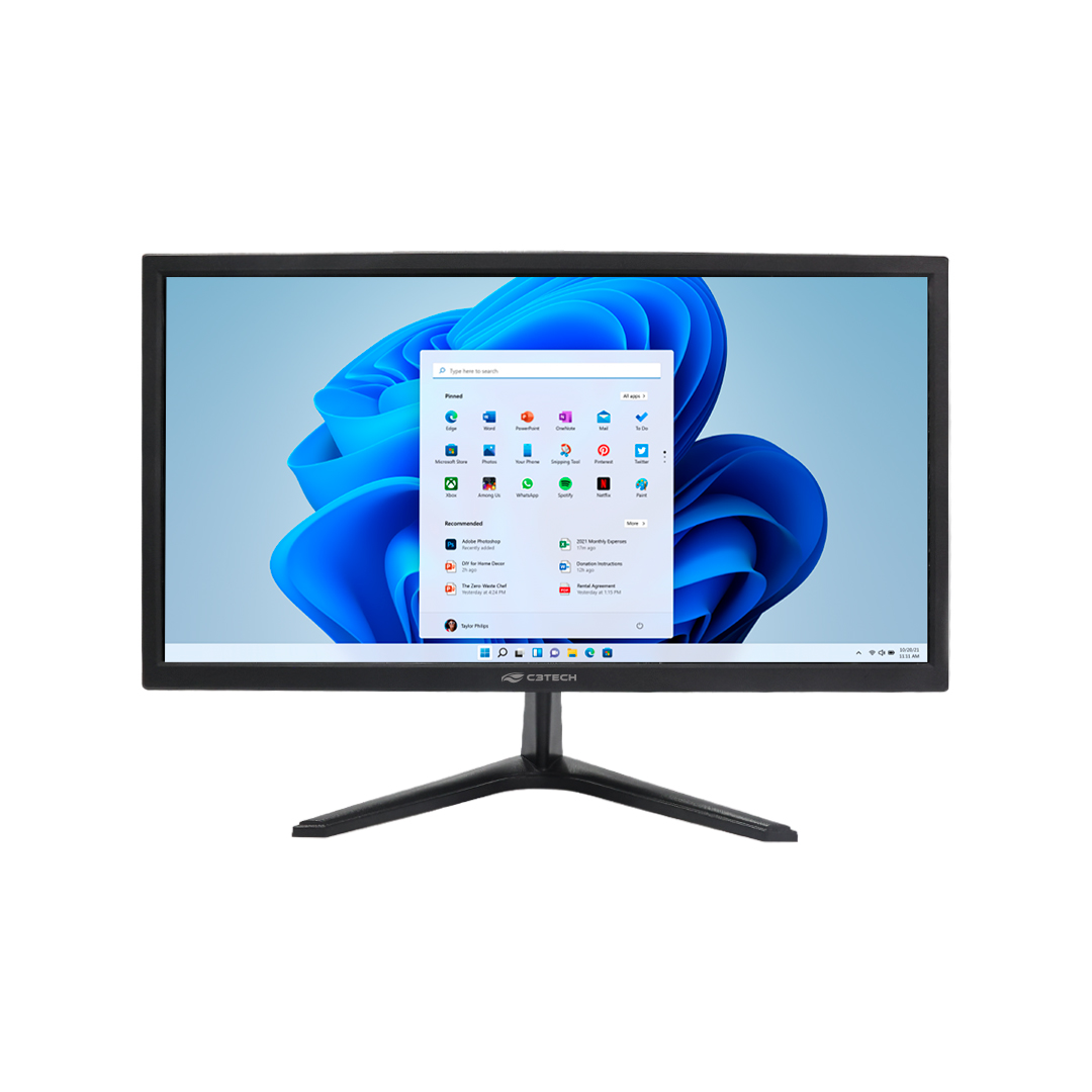 Monitor 21,5\" Preto MR-215 C3Tech - , LE...